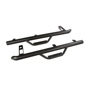 Jeep Wrangler TJ Nerf Bars - Rugged Ridge - Spartan - Textured Black - `97-`06 Jeep Wrangler TJ Nerf Bars - Rugged Ridge - Spartan - Textured Black - `97-`06